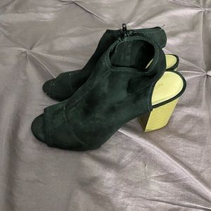 Suede booties